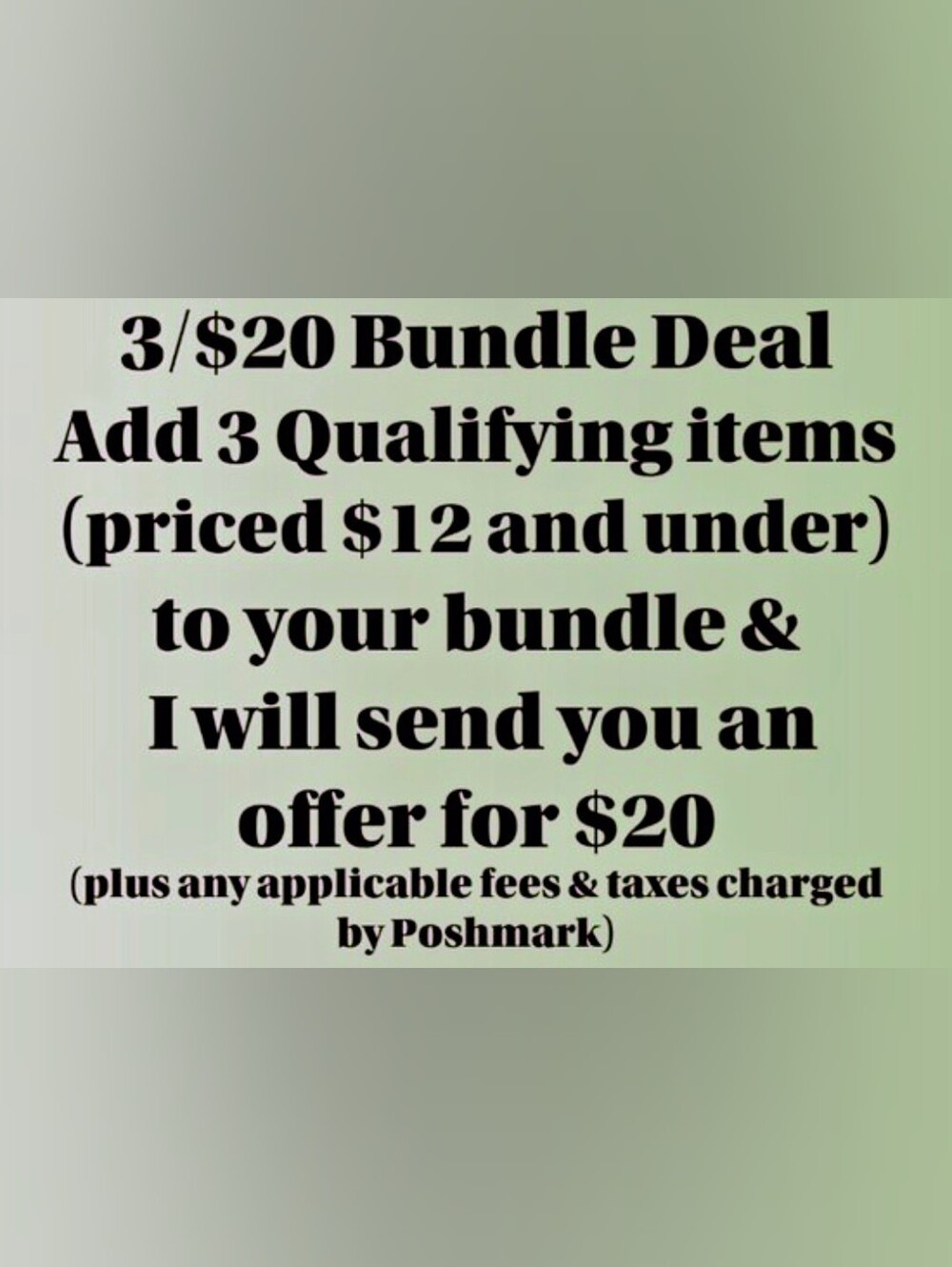 Bundle Sale--3/$20